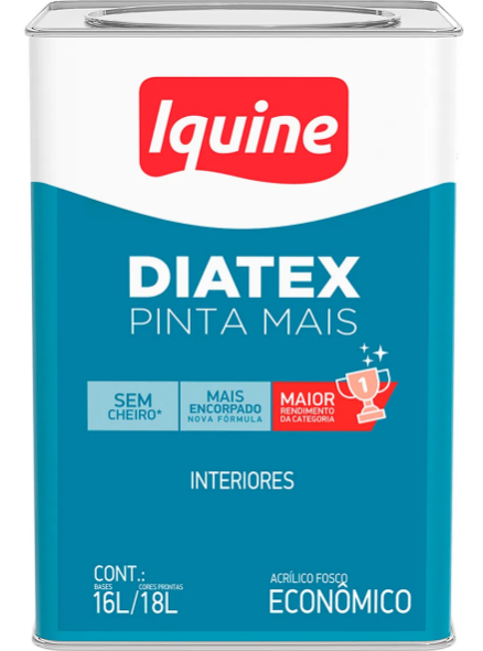 LATA IQUINE DIATEX PINTA MAIS BRANCO NEVE *18 LT*