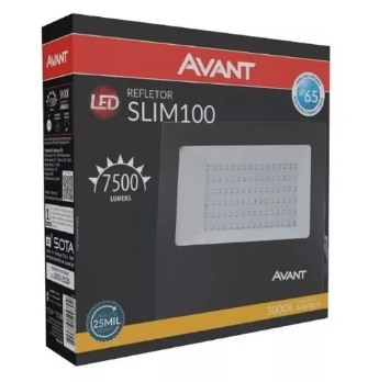 REFLETOR LED 100W 3000K AVANT