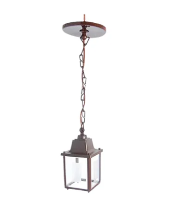 PENDENTE COLONIAL MARROM SYKA LIGHT