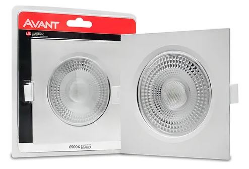 SPOT EMBUTIR LED QUADRADA 7W 6500K AVANT